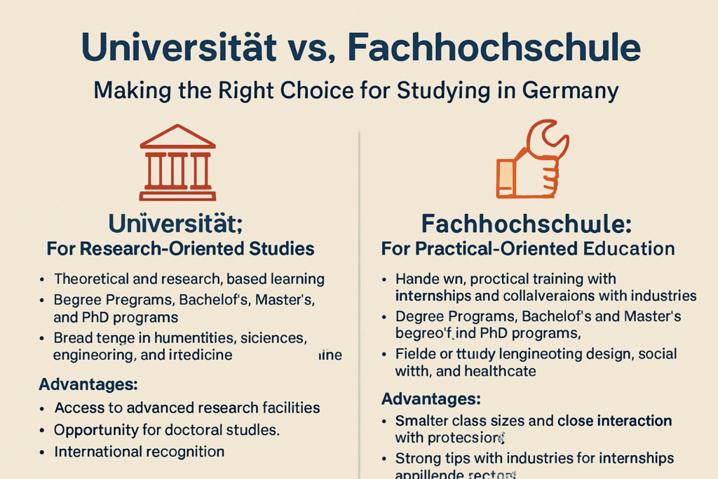 Universität vs. Fachhochschule: Making the Right Choice for Studying in Germany